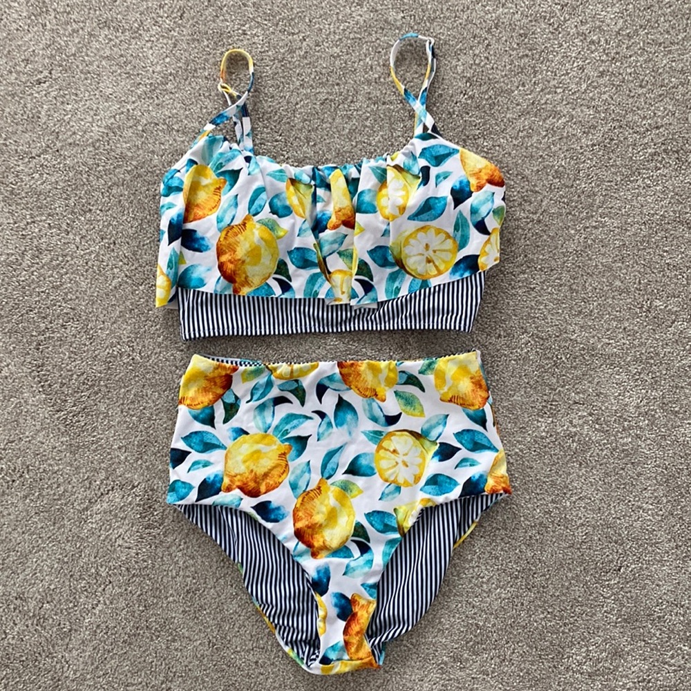 Cupshe medium two piece bikini, high waisted bikini